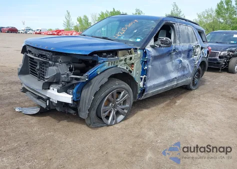 2021 Ford Explorer Xlt из США, поврежденный, VIN 1FMSK8DH8MGA75779